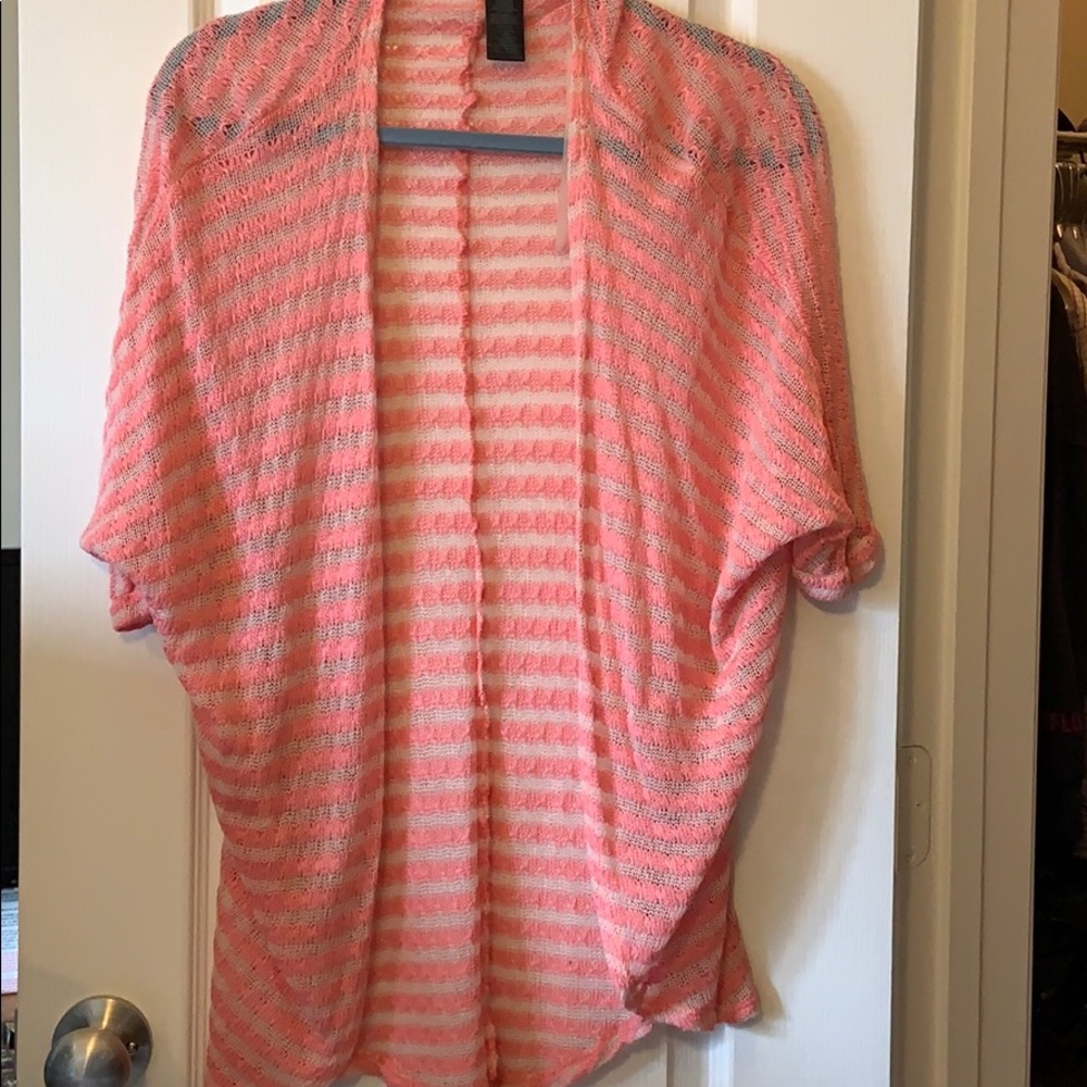 Pink striped Cardigan